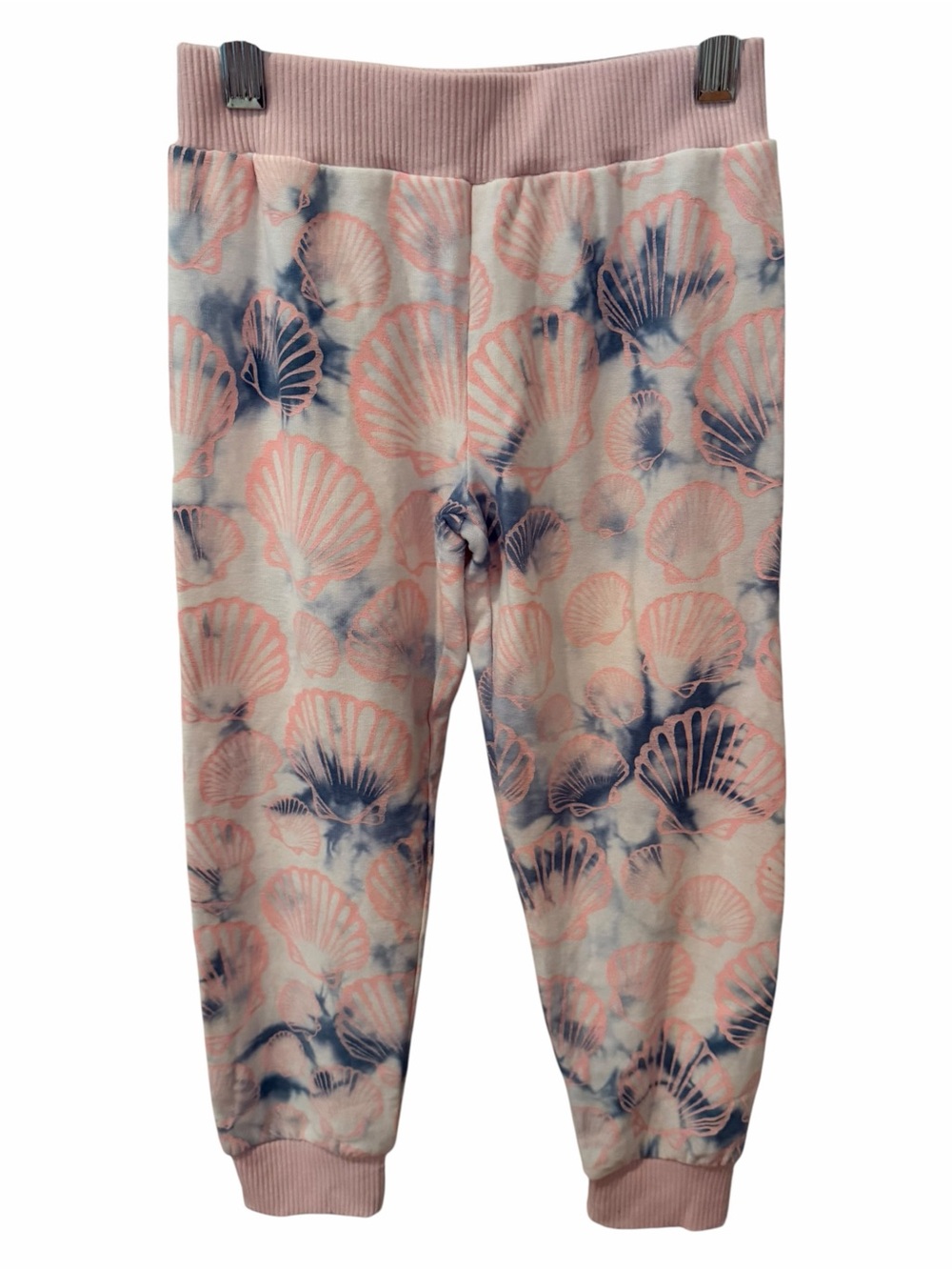 Chaser Girls Seashell Print Jogger Pants Pink Blue Size 6